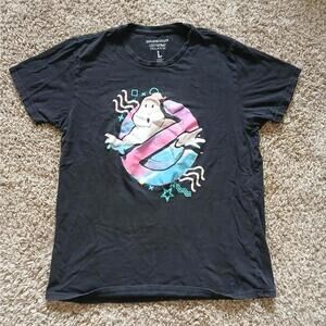 Unisex black Ghostbusters t-shirt, size large